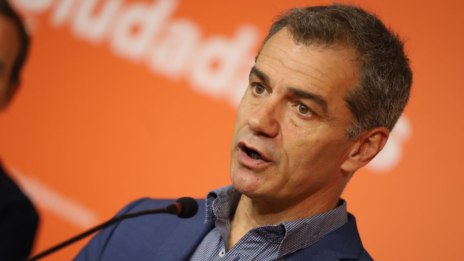 Toni Cantó durant una intervenció en la seu del partit en una imatge d'arxiu