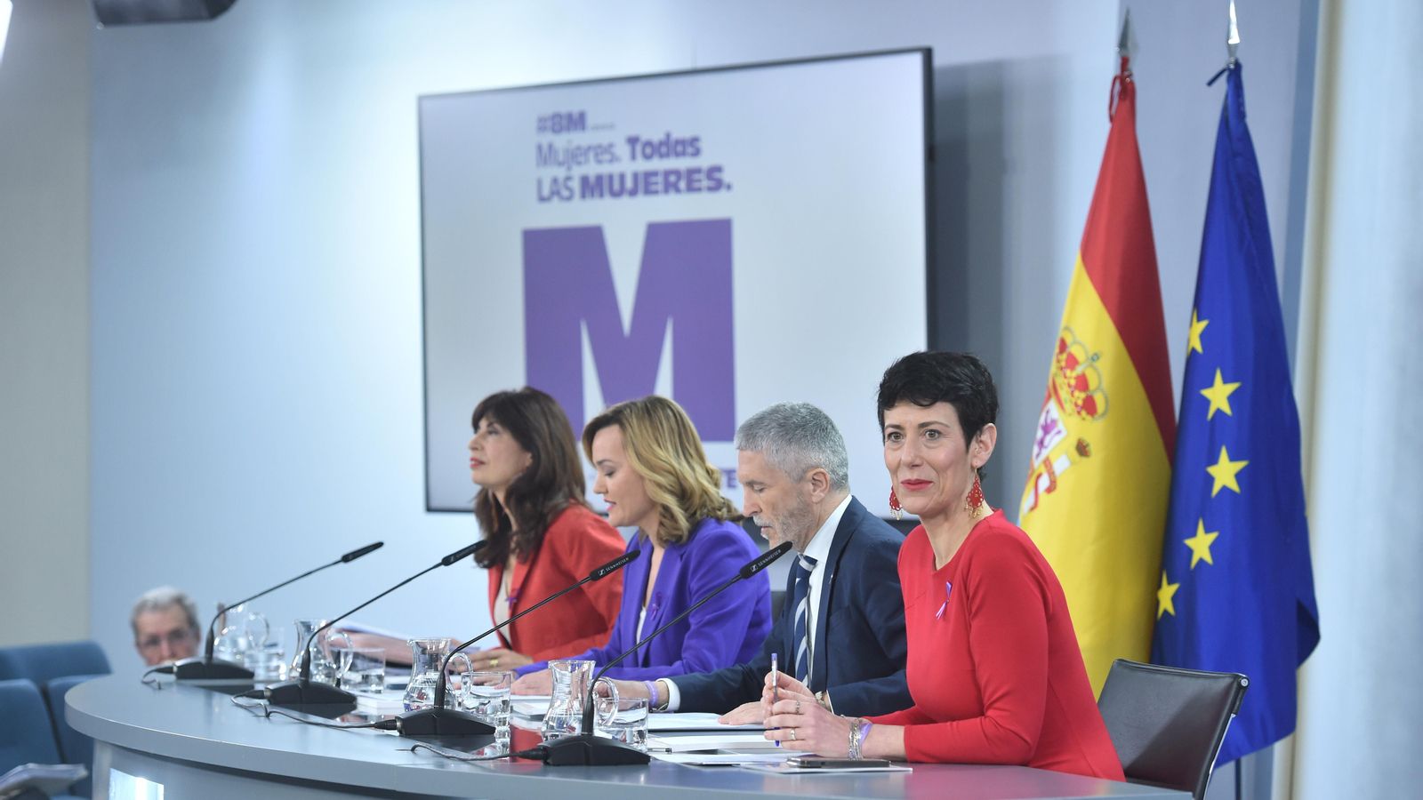 La ministra d'Igualtat, Ana Redondo, aquest divendres en roda de premsa