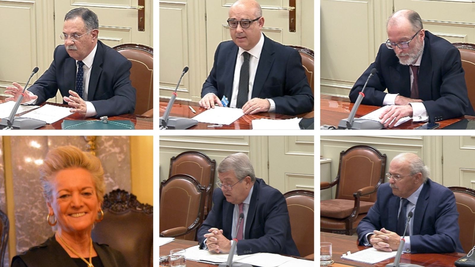 Ángel Hurtado, Javier Hernández, Leopoldo Puente, María Luisa Segoviano, César Tolosa i Jacobo Barja de Quiroga