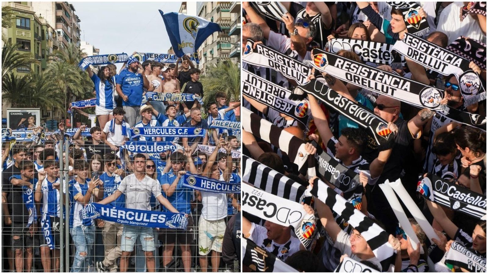 À Punt ofereix en directe esta vesprada les celebracions dels ascensos del Castelló i l'Hèrcules