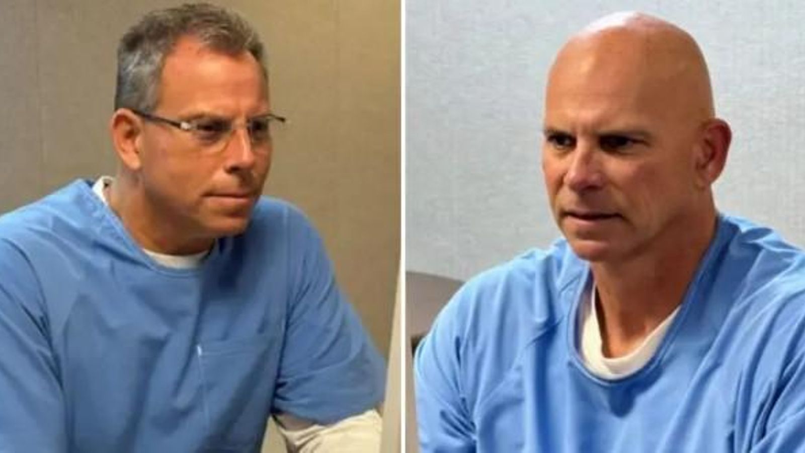 Els germans Erik i Joseph Lyle Menéndez durant la seua compareixença per a la llibertat condicional