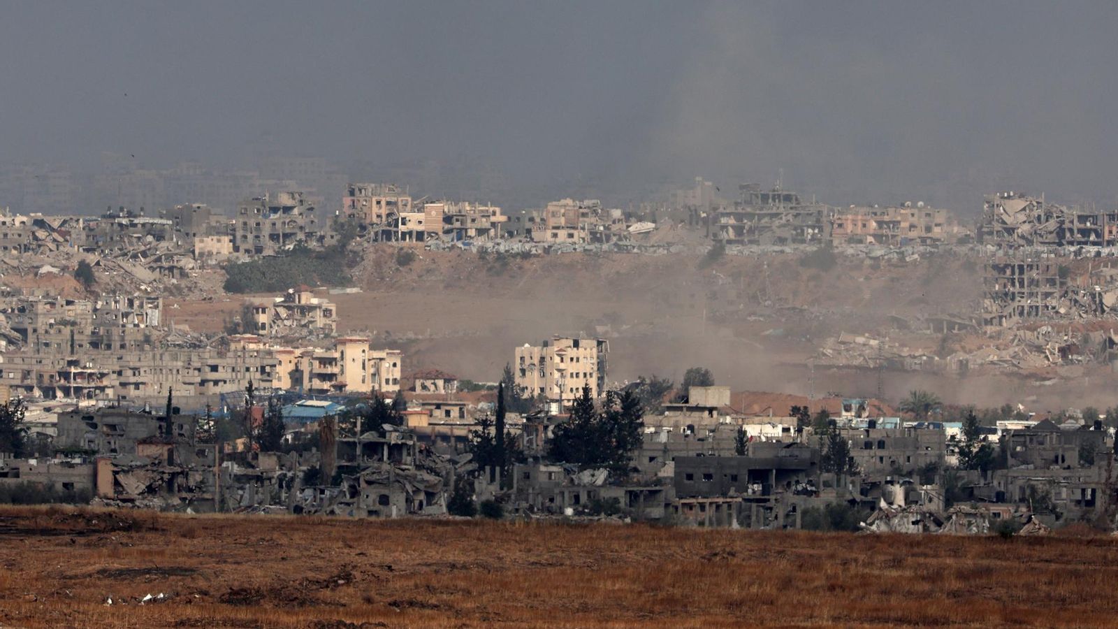 Bombardeig militar israelià sobre la ciutat de Beit Hanoun, en el nord de la Franja de Gaza