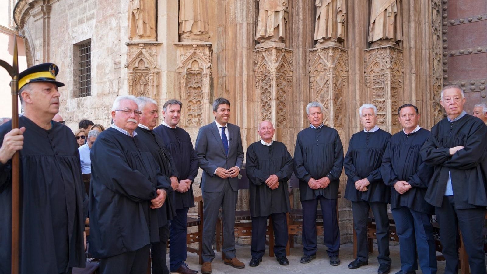Carlos Mazón, aquest dijous en un acte del Tribunal de les Aigües de València