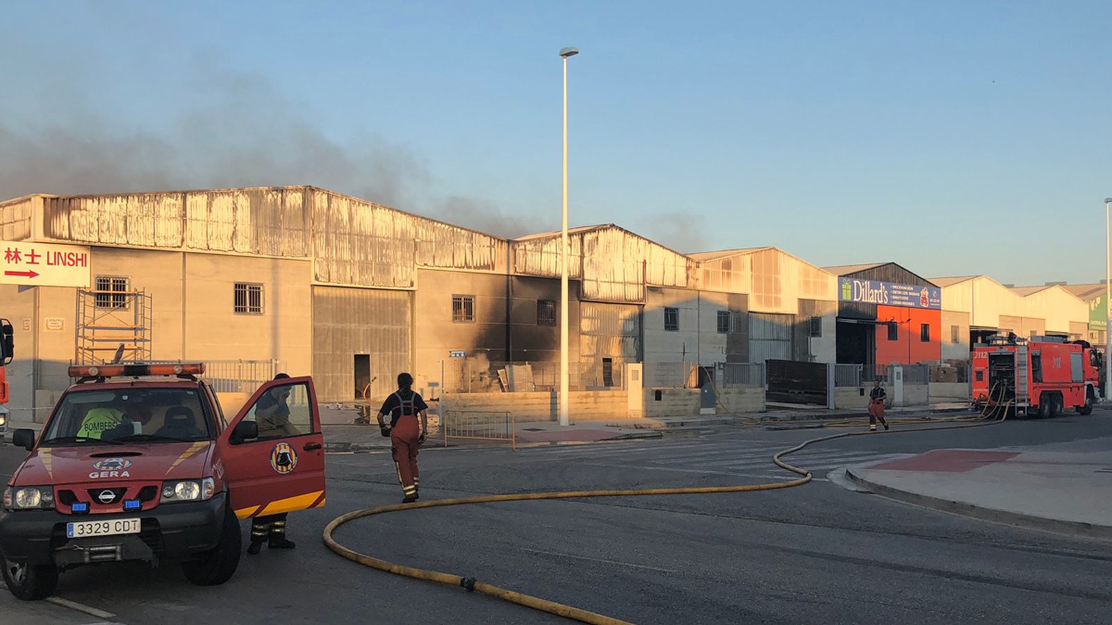 L'incendi al polígon de Manises