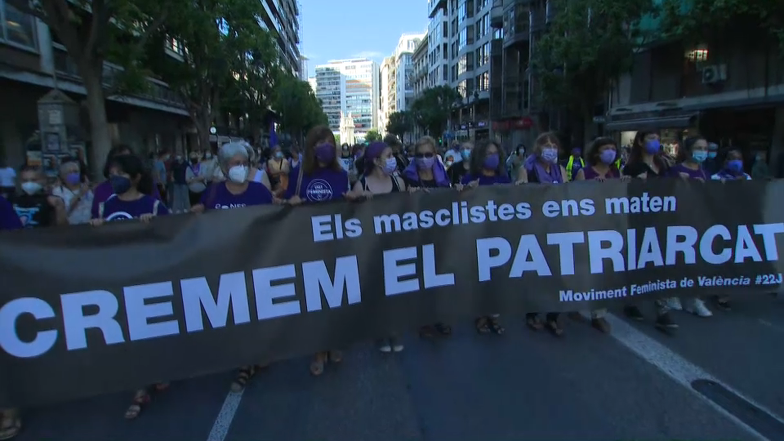 Imatge de la manifestació de València