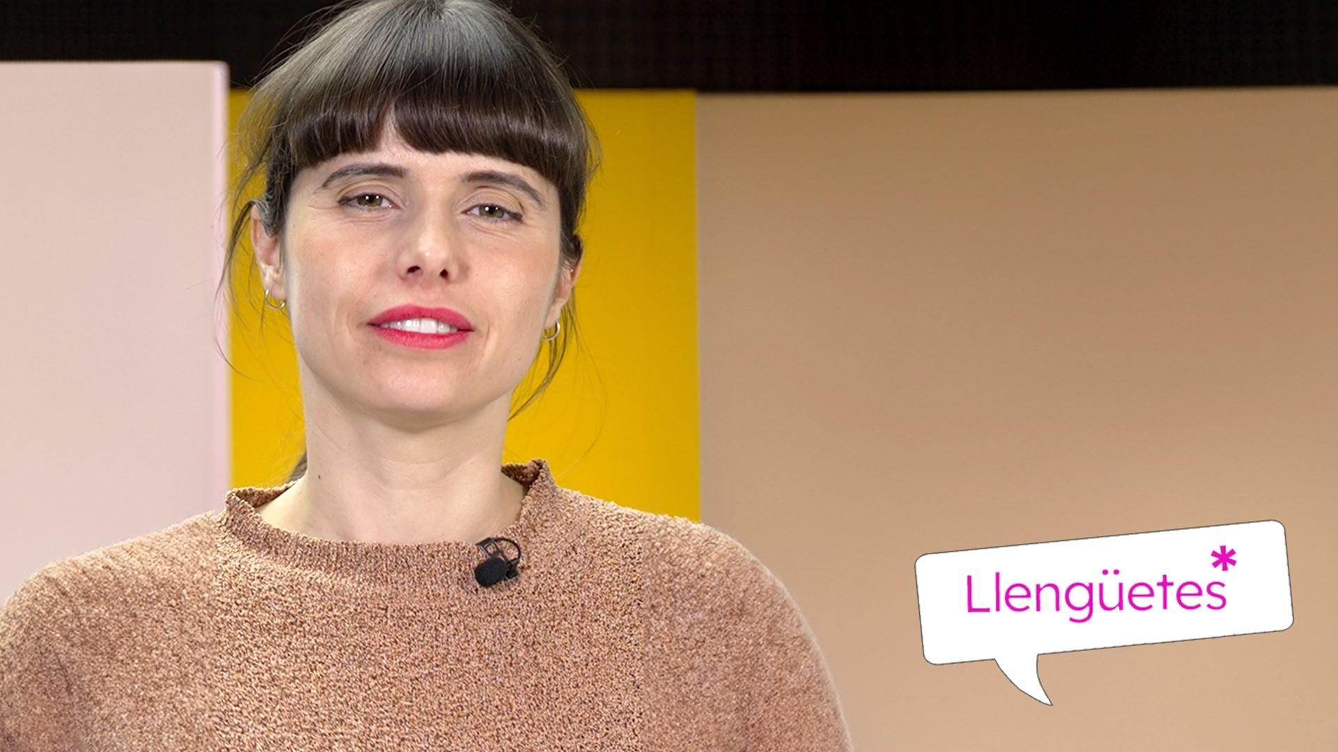 Aina Monferrer presenta les píndoles lingüístiques 'Llengüetes' Aina Monferrer presenta les píndoles lingüístiques 'Llengüetes'