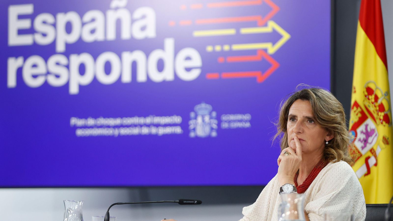 La ministra de Transició Ecològica, Teresa Ribera