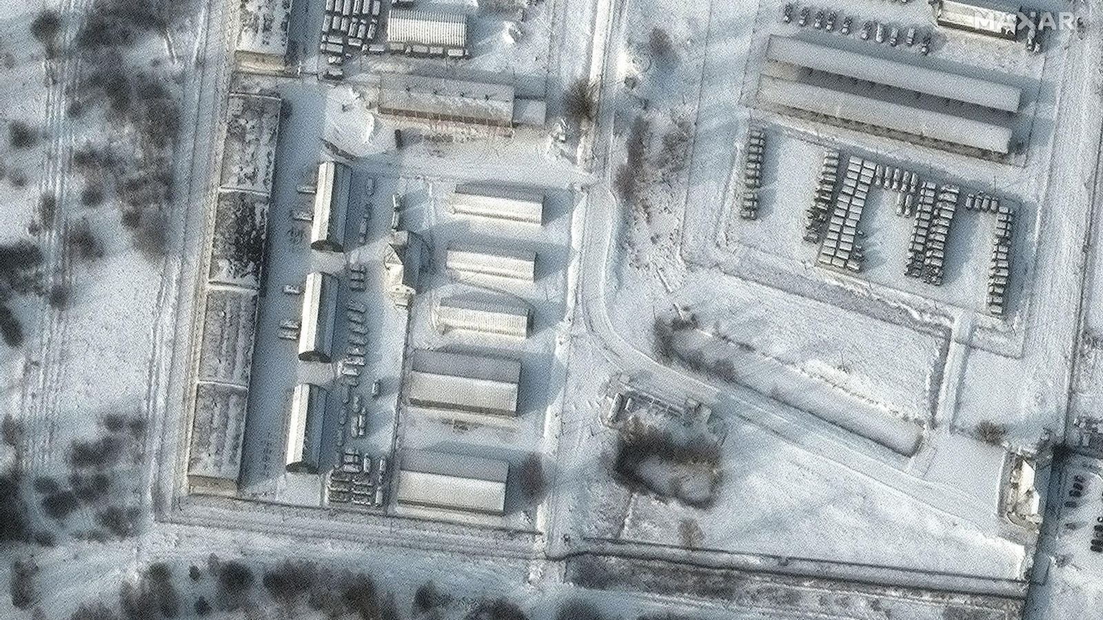Imatges de satèl·lit que evidencien l'acumulació de forces russes en la frontera amb Ucraïna a les acaballes de 2021 Imatges de satèl·lit que evidencien l'acumulació de forces russes en la frontera amb Ucraïna a les acaballes de 2021