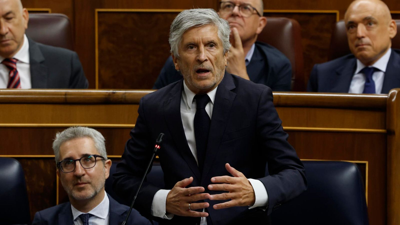 El ministre Marlaska, este dimecres al Congrés