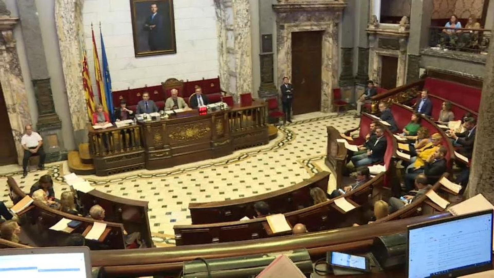 Ple de l'Ajuntament de València en una imatge d'arxiu