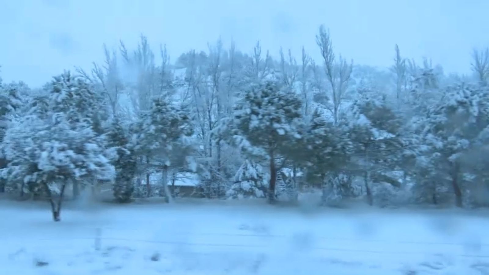 Imatge de la neu a les comarques del nord