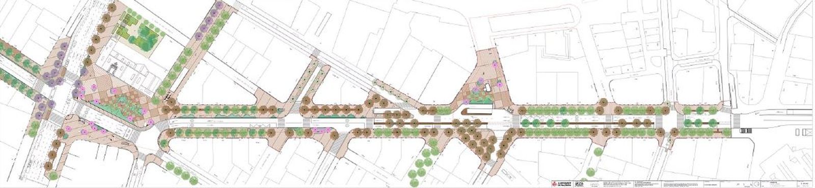 Projecte de com quedarà l'Avinguda de l'Oest