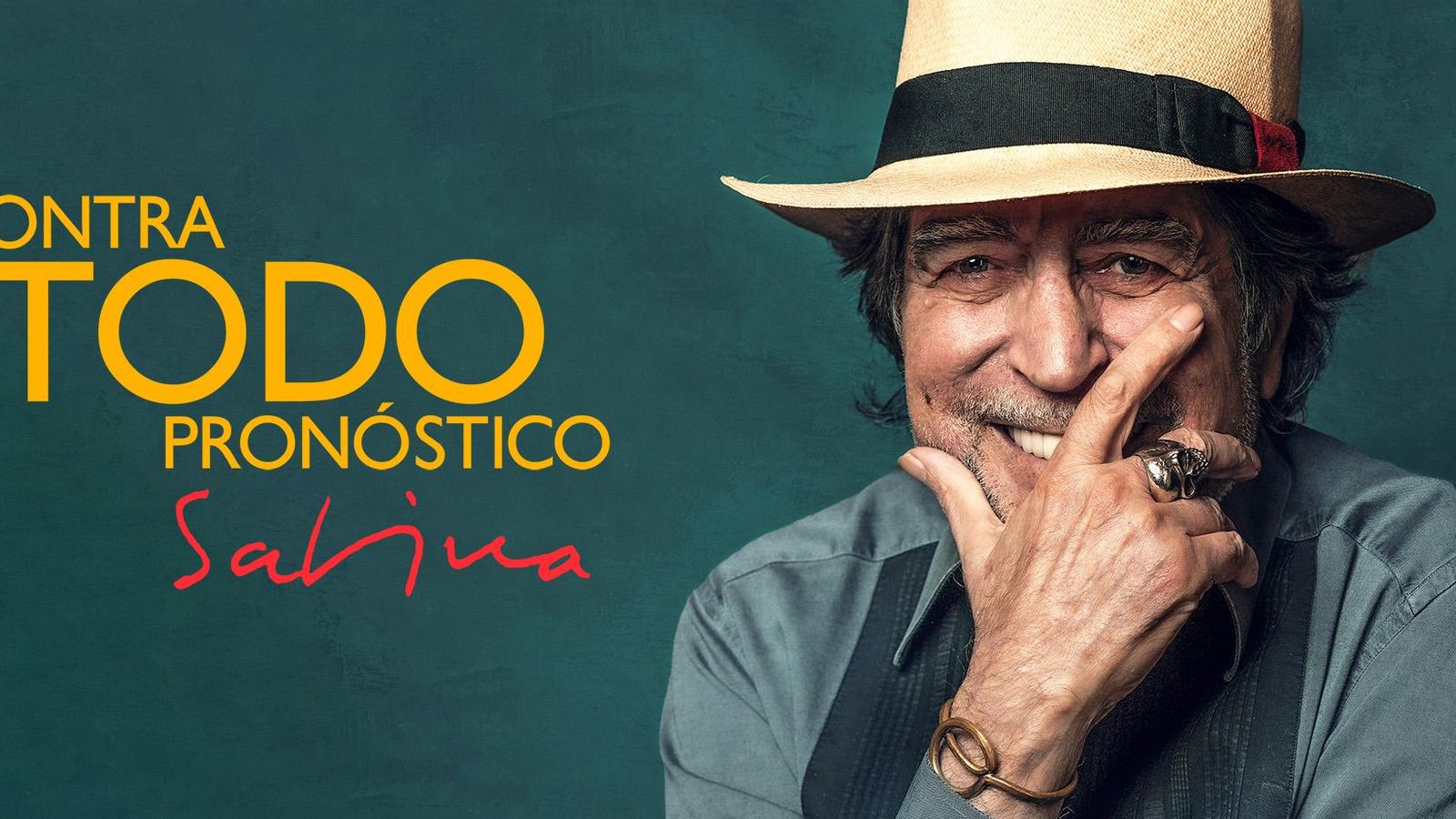 Cartell de la nova gira de Joaquin Sabina "Contra todo pronóstico"