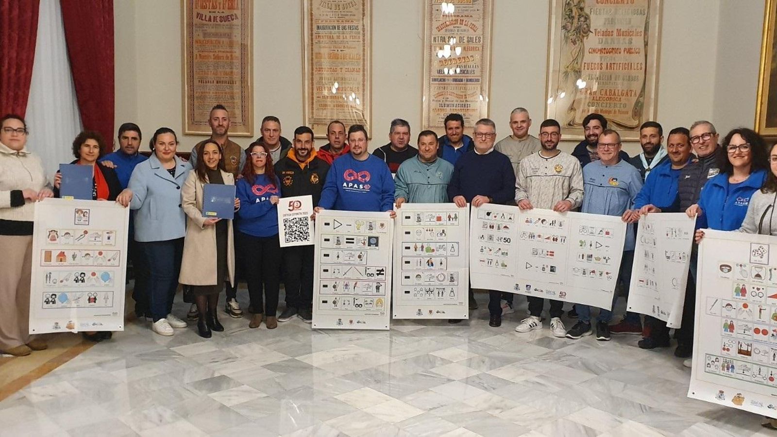 Presentació dels pictogrames que estaran presents als monuments de Sueca