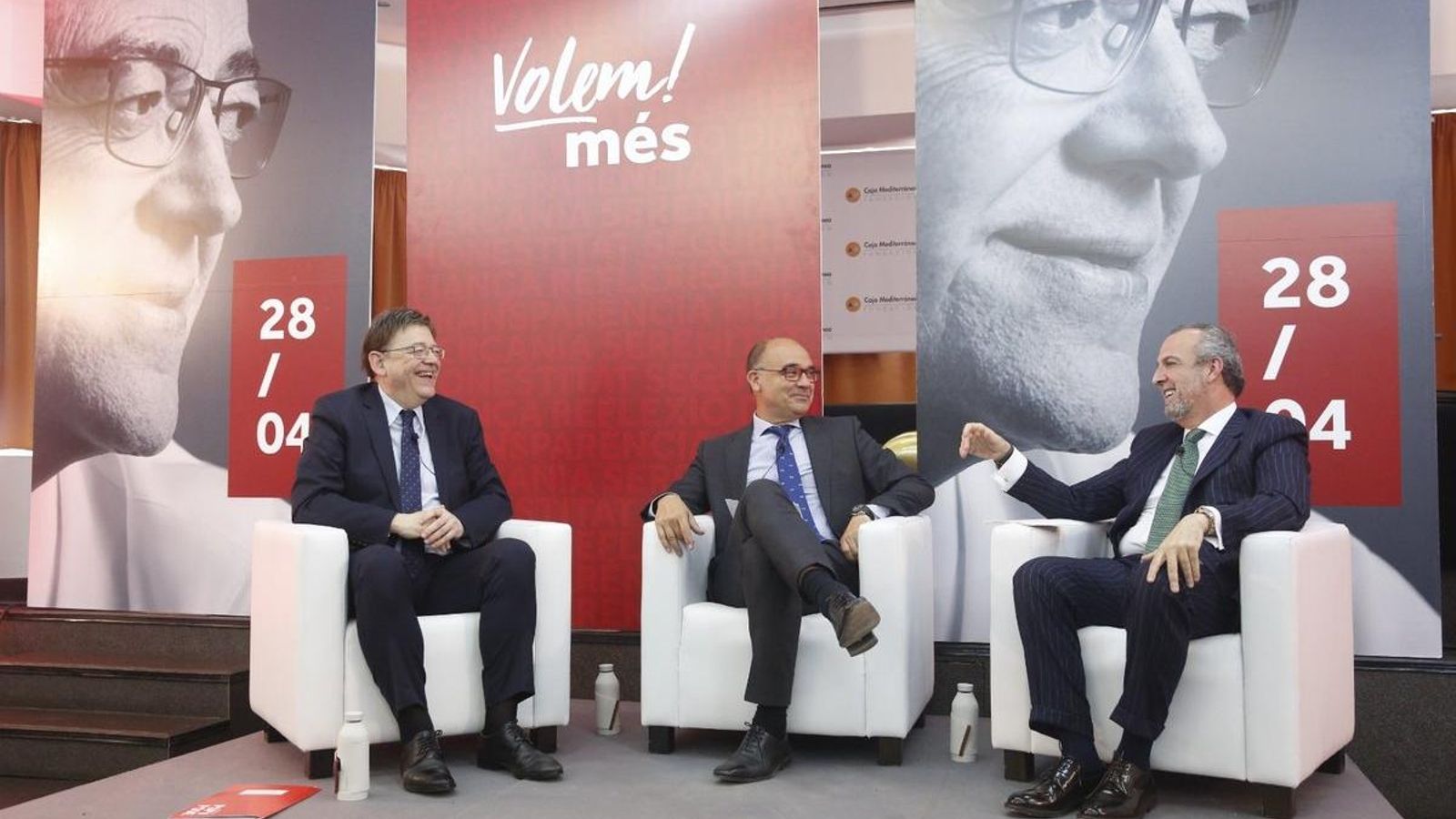 Puig s'ha reunit a Alacant amb el president alacantí de la Confederació Empresarial Valenciana, Perfecto Palacio