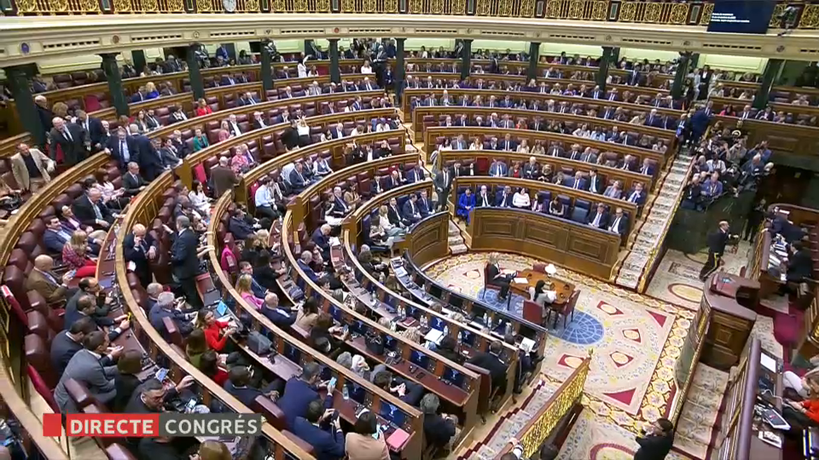 Congrés dels diputats durant la sessió  d'investidura de Pedro Sánchez