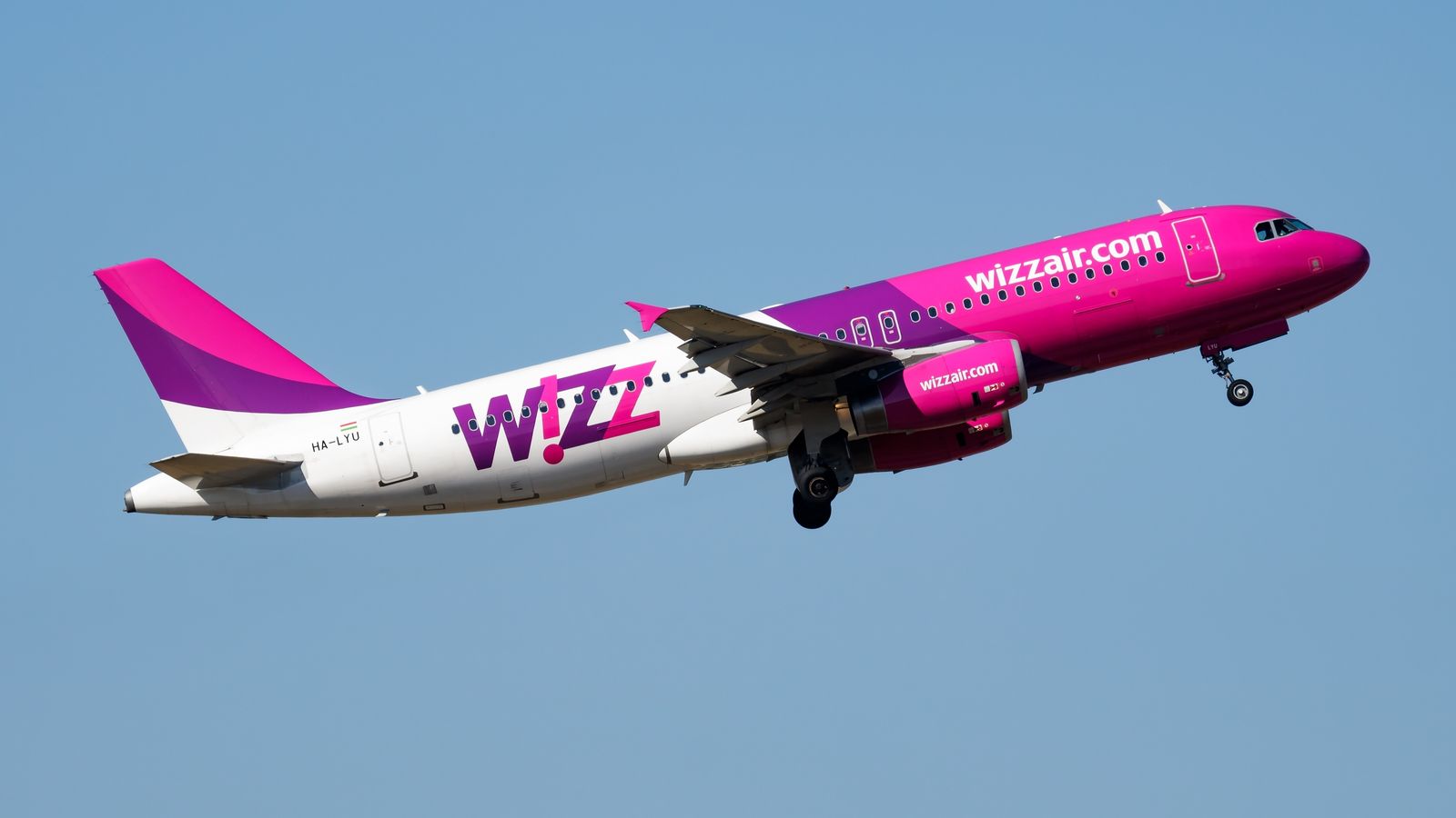 Imatge d'Arxiu d'un avió de Wizz Air