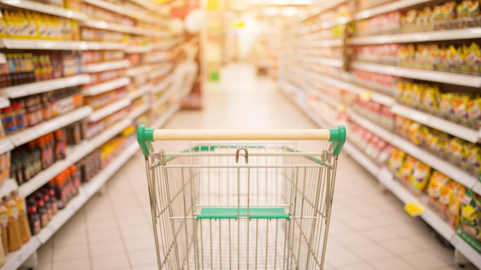Imatge del corredor d'un supermercat