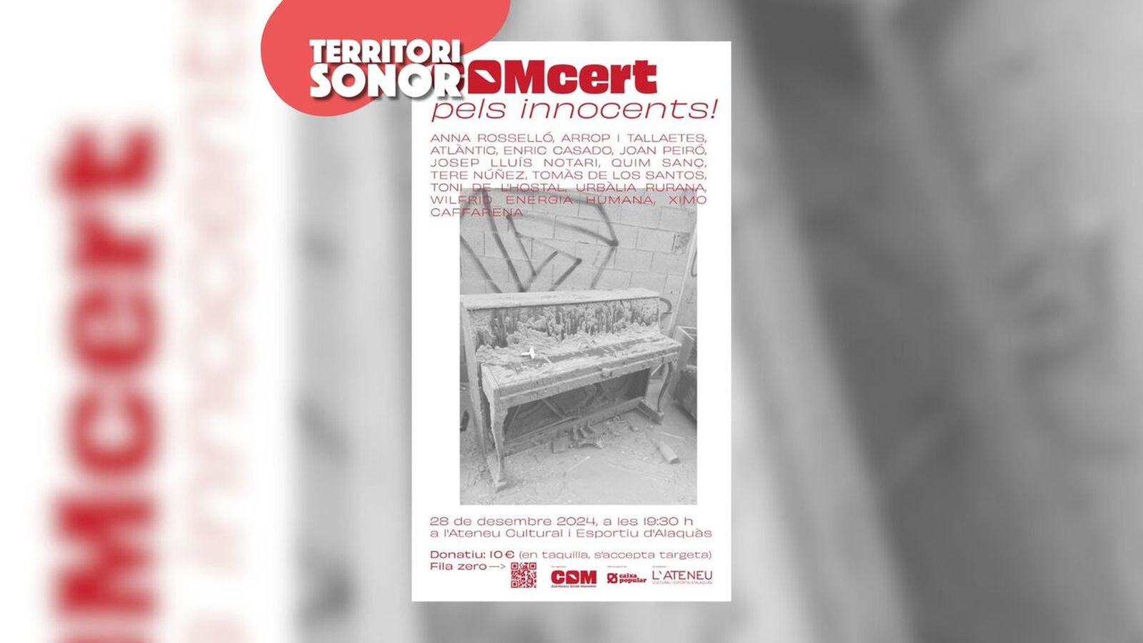 26.12.2024 | ‘COMcert pels innocents’: solidaritat i música a Alaquàs