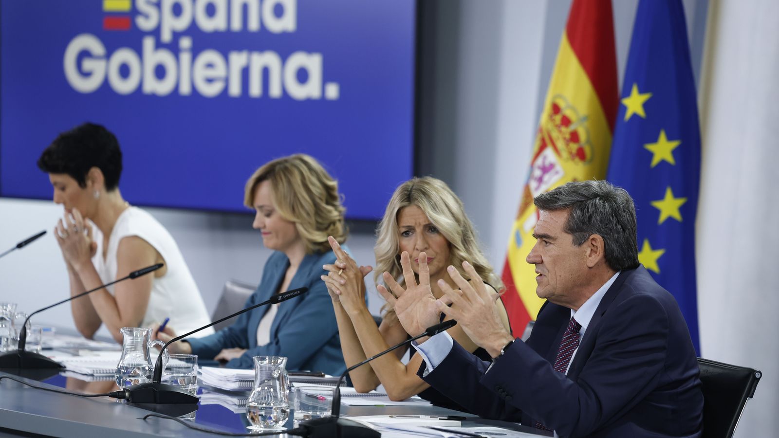 El ministre José Luis Escrivá durant la roda de premsa posterior al Consell de Ministres