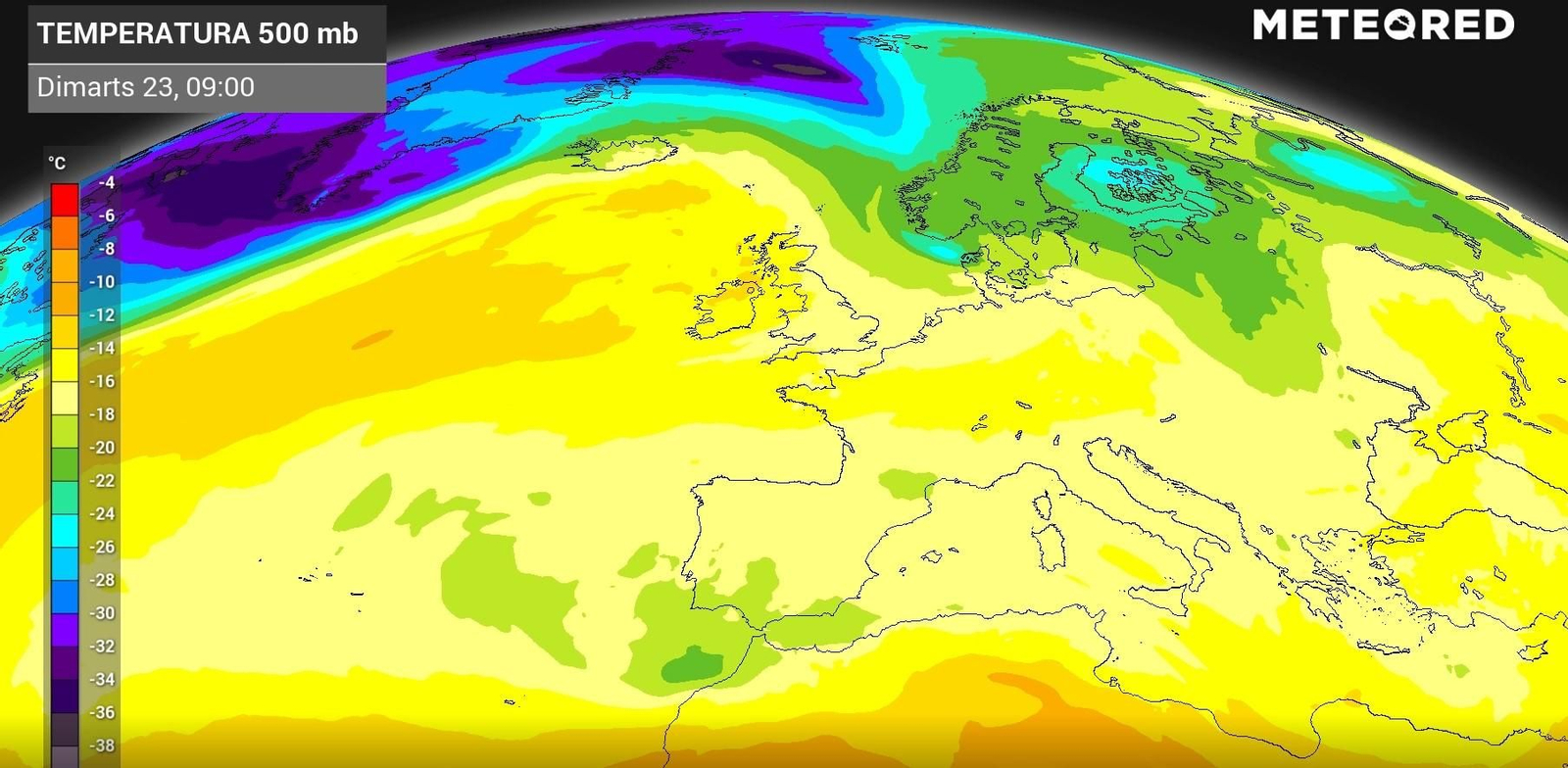Situació de la DANA dimarts 23.