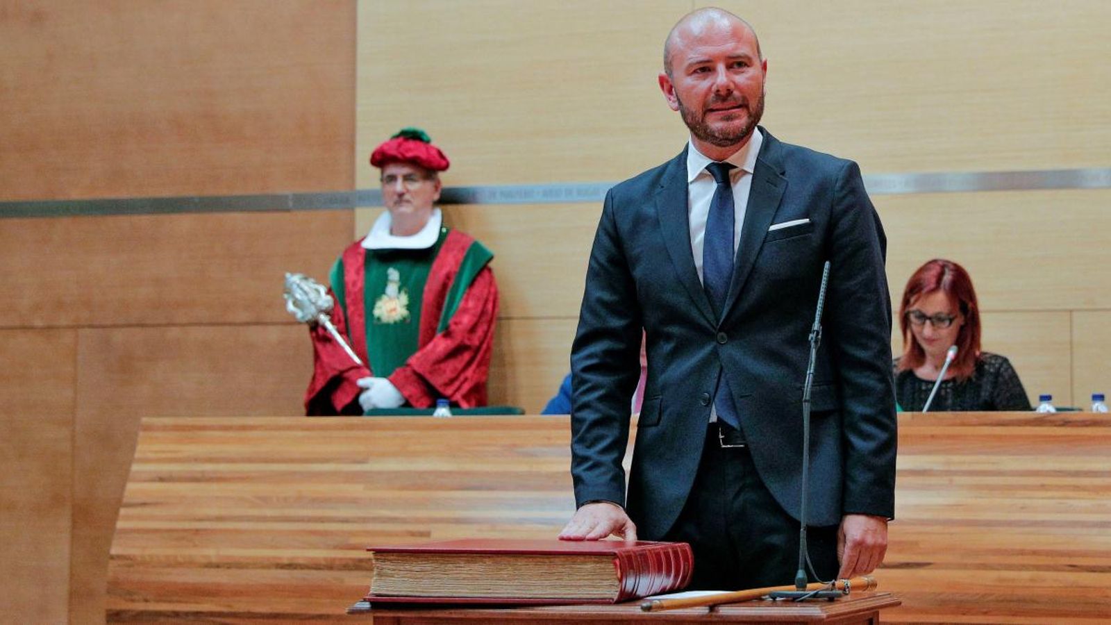 Toni Gaspar, en la presa de possessió del càrrec de president de la Diputació de València