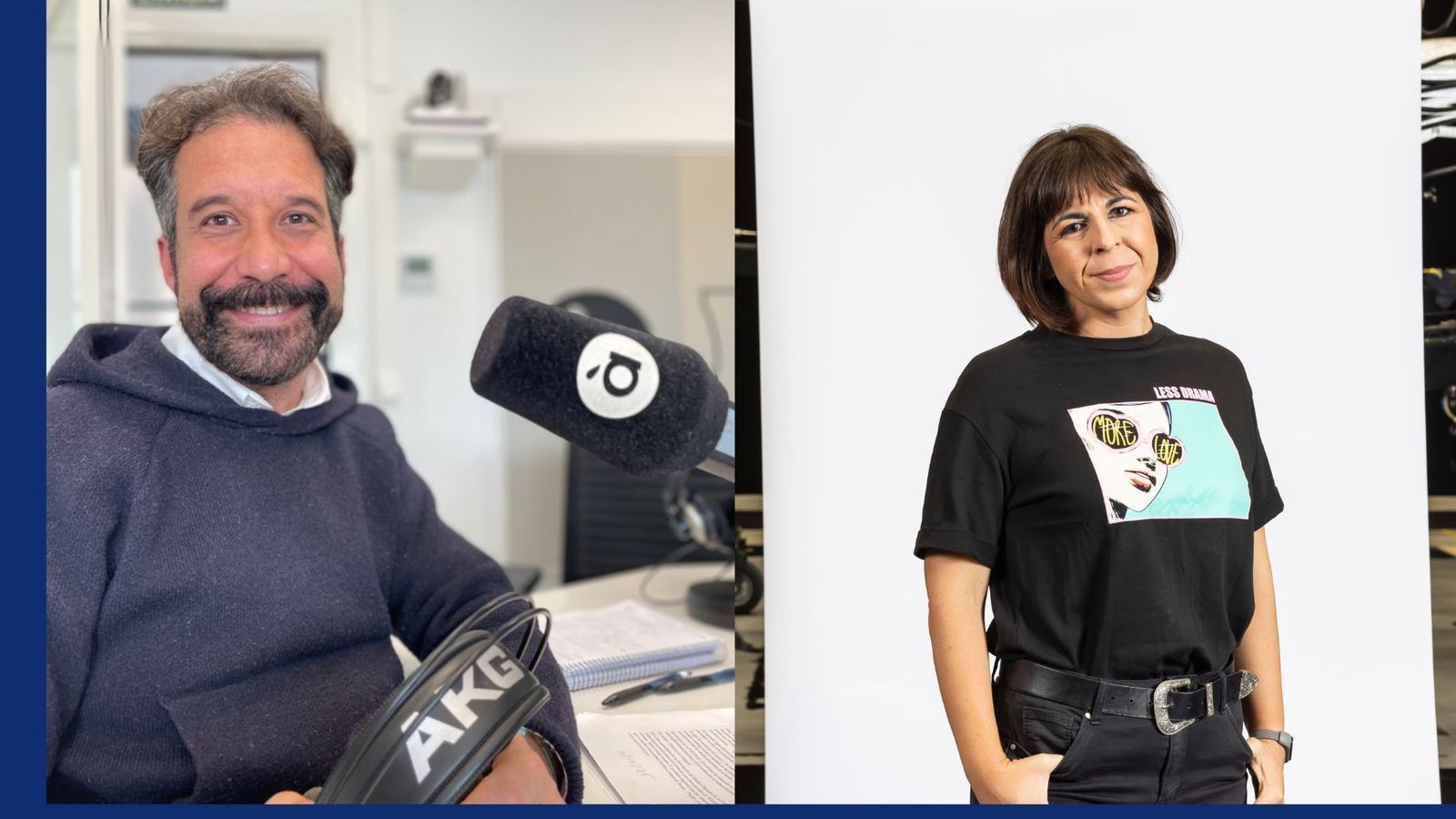 Sergi Olcina (Amunt i Avall ) i Alba Requejo (NTC Matí)