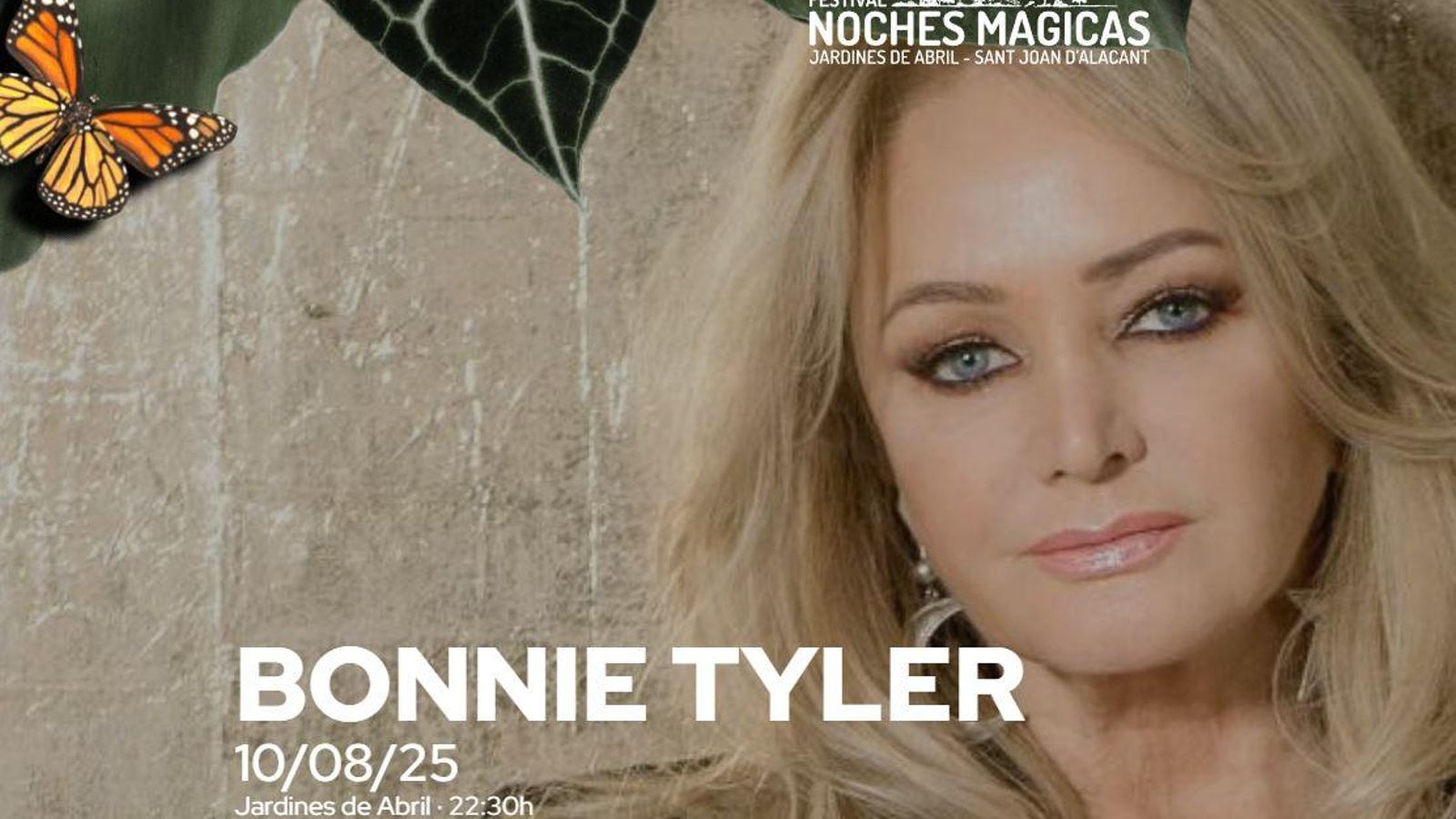 Bonnie Tyler portarà el seu espectacle al Festival Noches Mágicas este diumenge