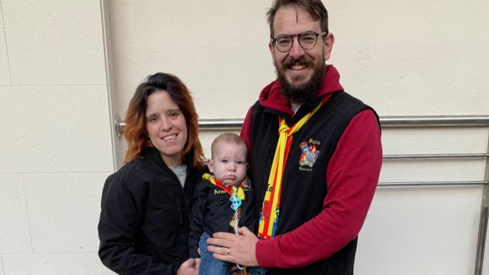 Adrian Flos amb la seua família