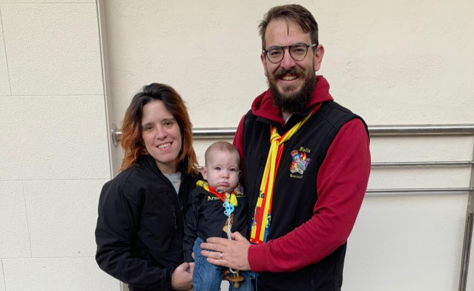 Adrian Flos amb la seua família