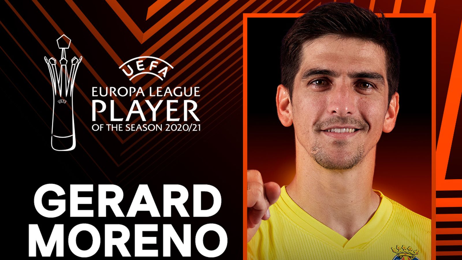 Gerard Moreno, millor jugador de la temporada 2020-2021 de l'Europa League