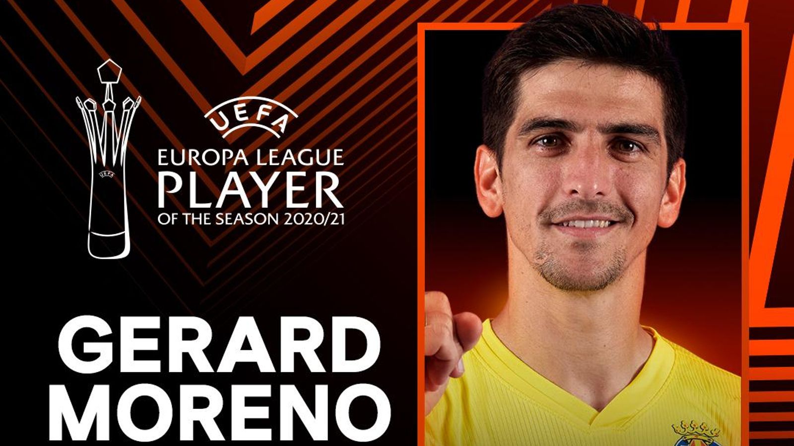 Gerard Moreno, millor jugador de la temporada 2020-2021 de l'Europa League