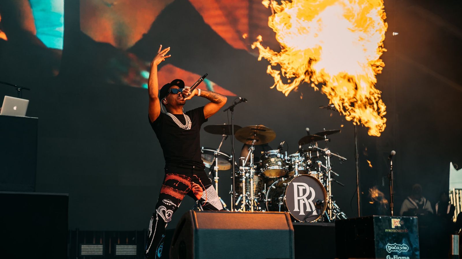 Actuació del raper Travis Scott al festival Astroworld