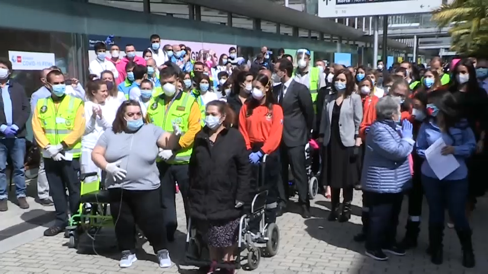 Acte de clausura de l'hospital d'Ifema de Madrid