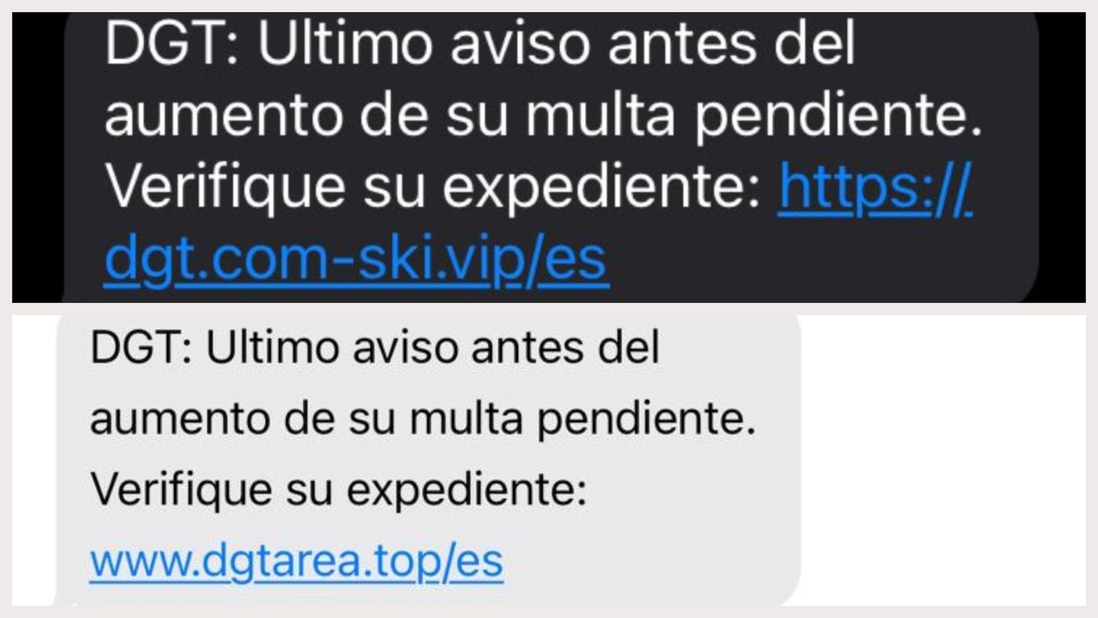 SMS fraudulents