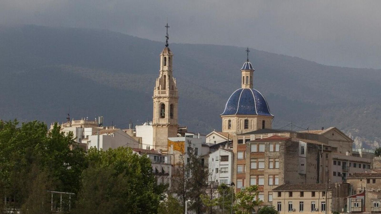 Panoràmica del nucli antic d'Alcoi en una imatge d'arxiu