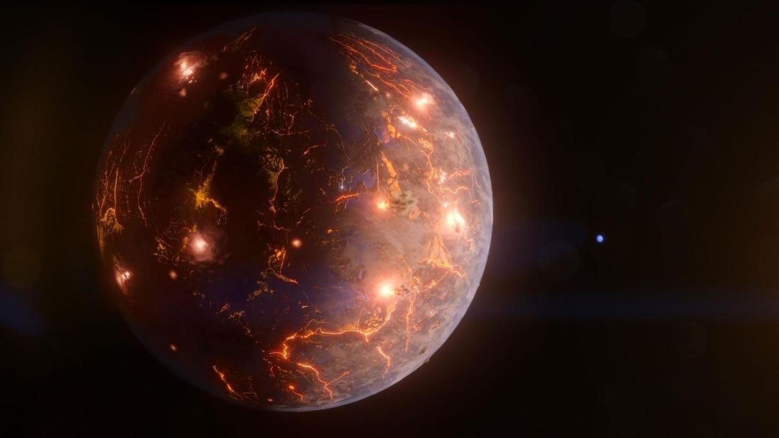 Recreació del planeta ‘LP 791-18d’