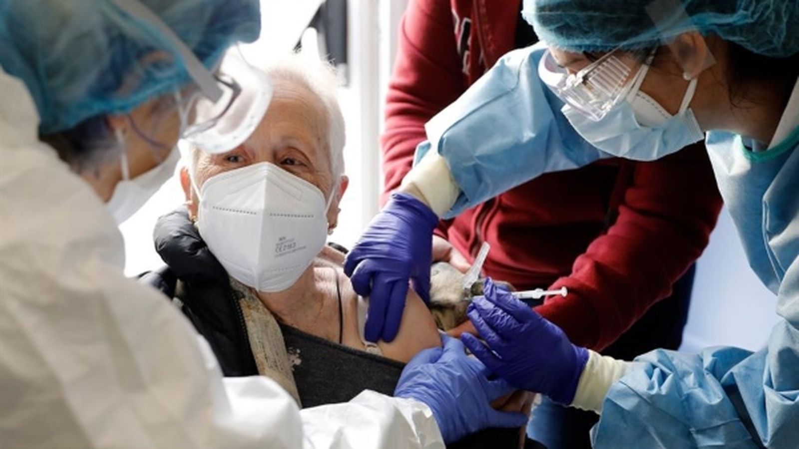 Vacunació en un centre de dia de València, aquest dimecres