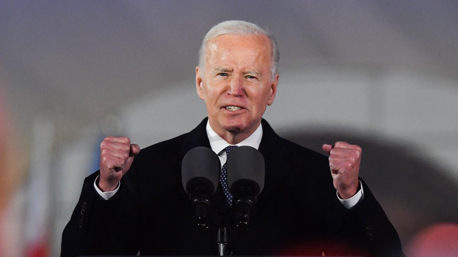 Discurs de Joe Biden als jardins de l'antic castell real de Varsòvia, Polònia, aquest dimarts