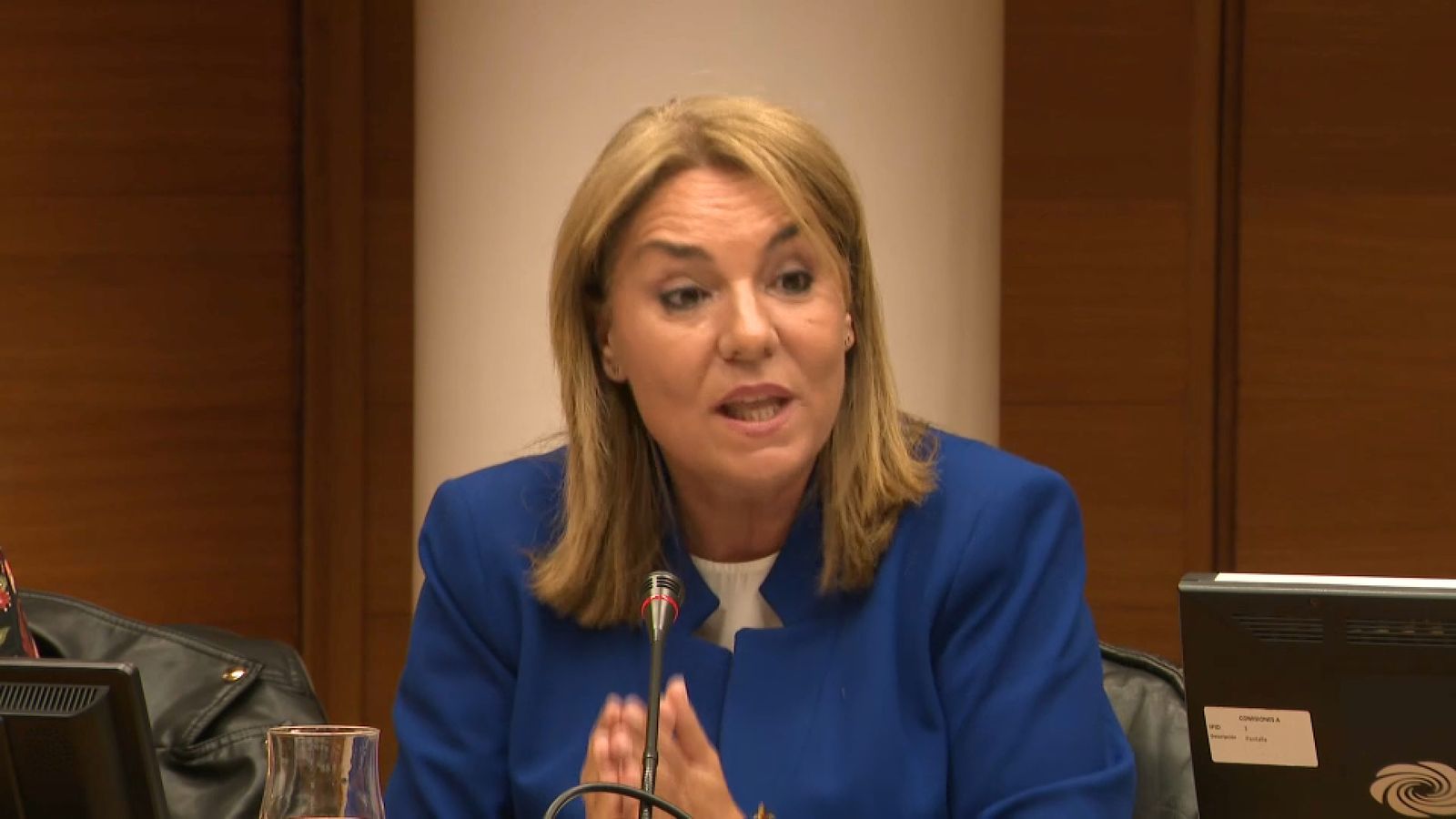 La vicepresidenta Susana Camarero, aquest dilluns en les Corts