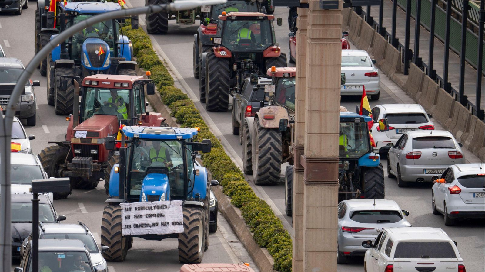 Imatge d'arxiu de la tractorada a València