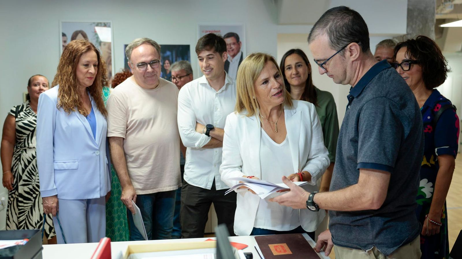 Bernabé, este dilluns a la seu del PSPV a València