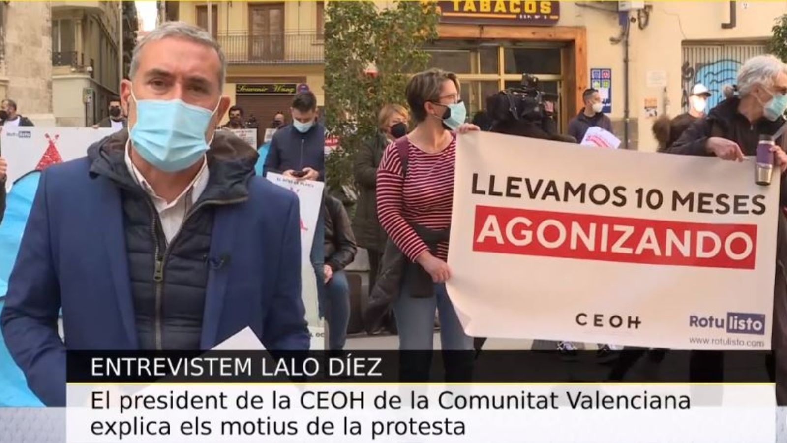 Díez, aquest dimarts, durant l'entrevista en À Punt