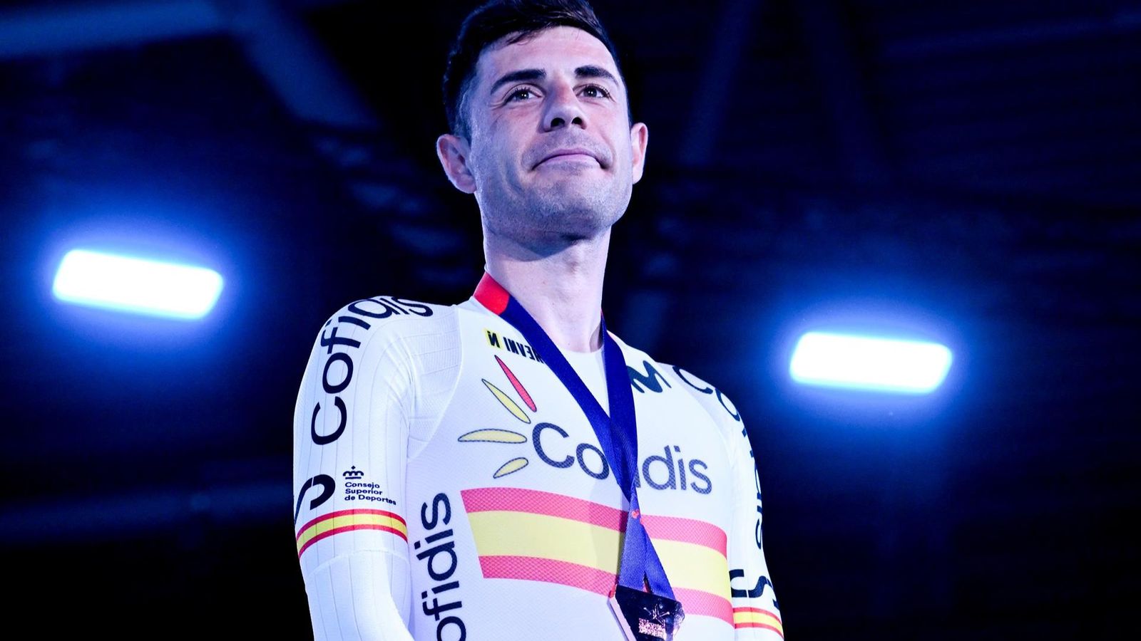 Sebastià Mora, amb la medalla de bronze