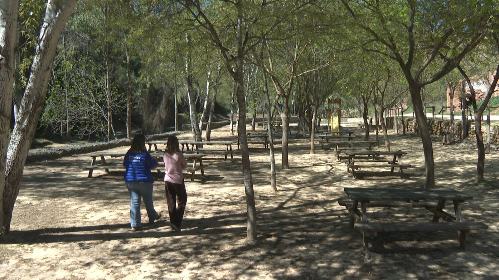 Àrea recreativa de Molino Puerto, que pertany a la ruta de l'aigua, a Chelva (Serrania)