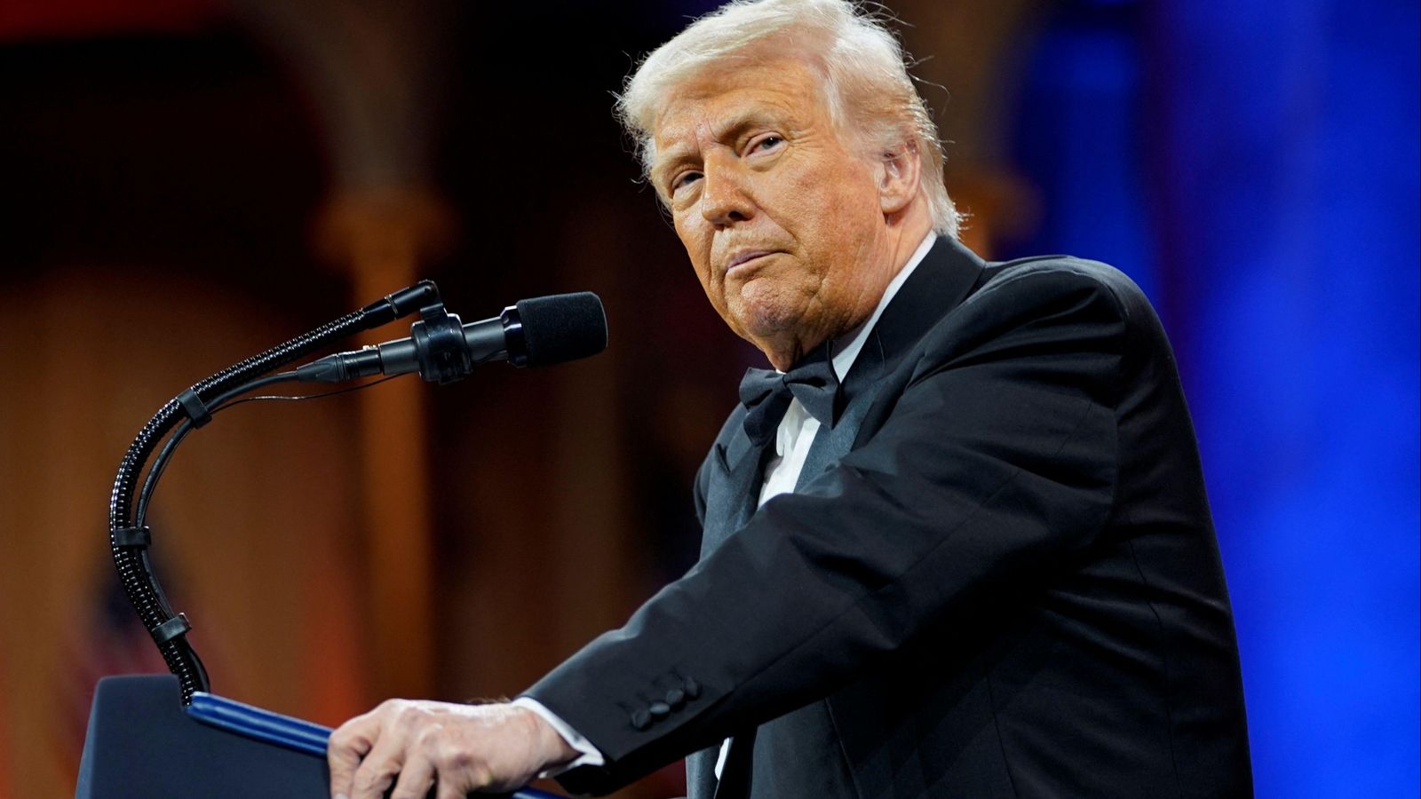El president dels EUA, Donald Trump, en una compareixença El president dels EUA, Donald Trump, en una compareixença