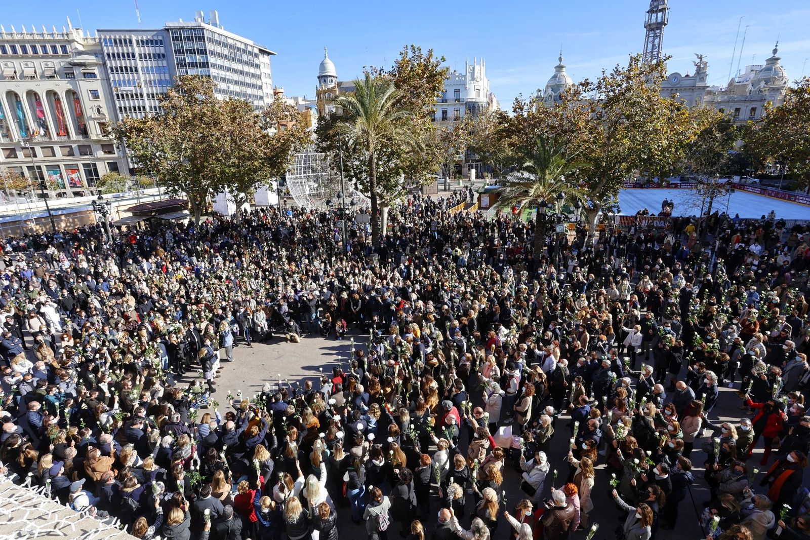 Un moment de la protesta, aquest dijous