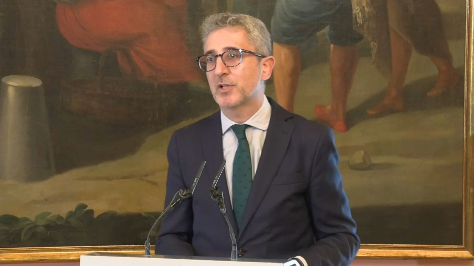 Arcado España, en el primer discurs com a ministre d'Hisenda