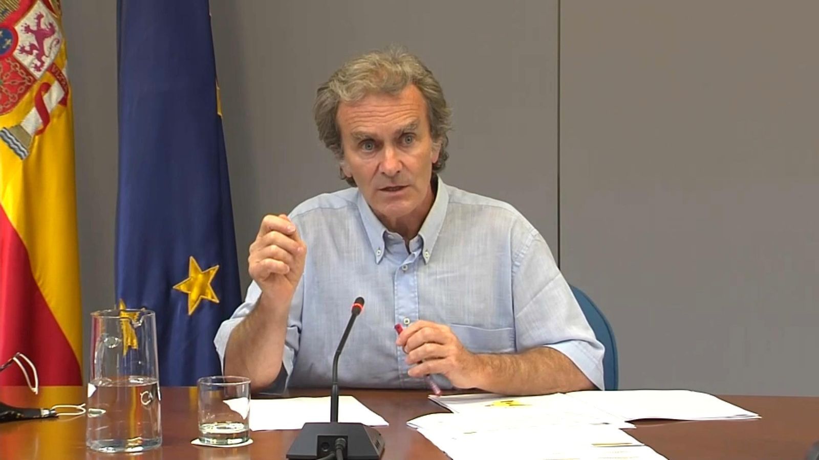 Simón aquest dilluns, en roda de premsa