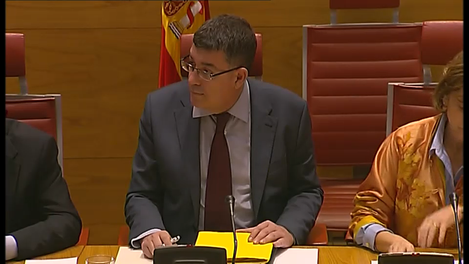 Morera, en una imatge durant la comissió